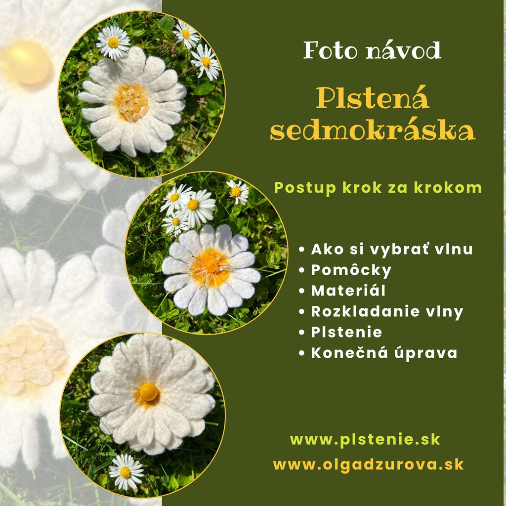Fotonávod plstené kvety