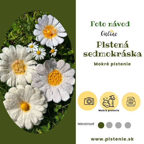 Plstená Sedmokráska, fotonávod, PDF